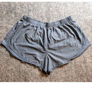 Nike Dri‑FIT Women's 1X Gray Running‎ Shorts Athletic Gym Workout Activewear